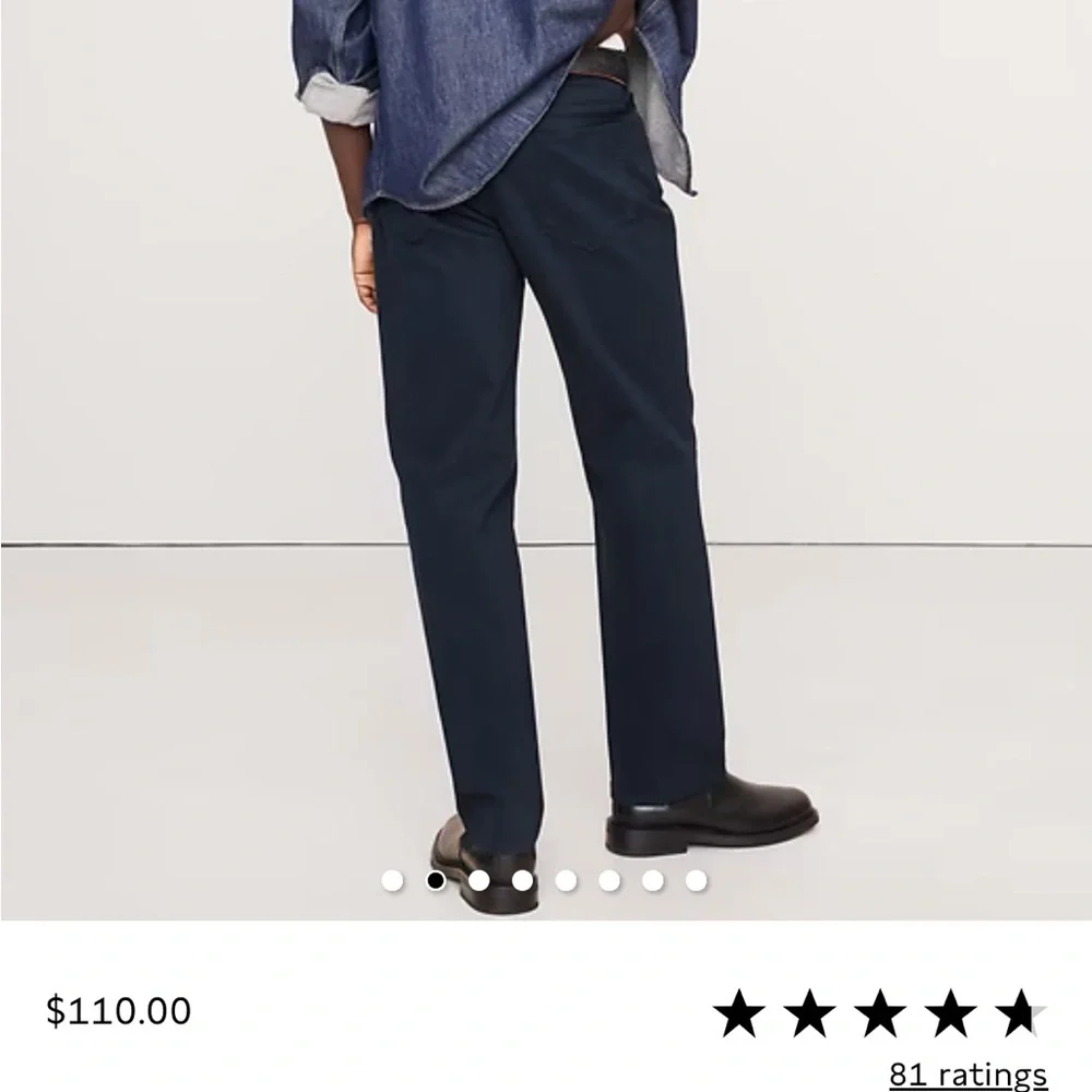 Banana Republic straight traveler Pants - navy Mens size 38x32